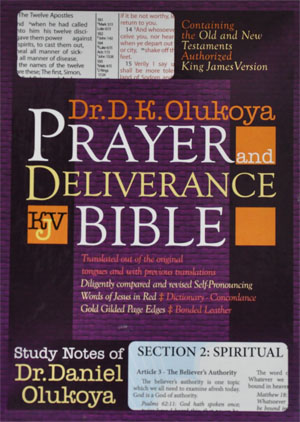 KJV Prayer And Deliverance Bible Compact Ed Black - D K Olukoya